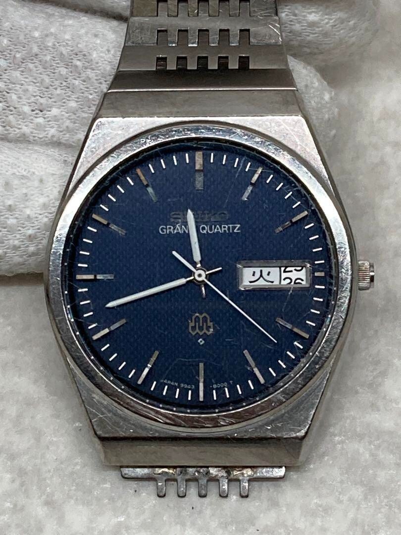 SEIKO Grand Quartz Rare Blue Dial 9943-800A | eBay