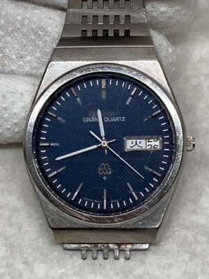 SEIKO Grand Quartz Rare Blue Dial 9943-800A | eBay