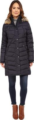 DKNY Women's Quilted Down Anorak Coat, Navy, XL