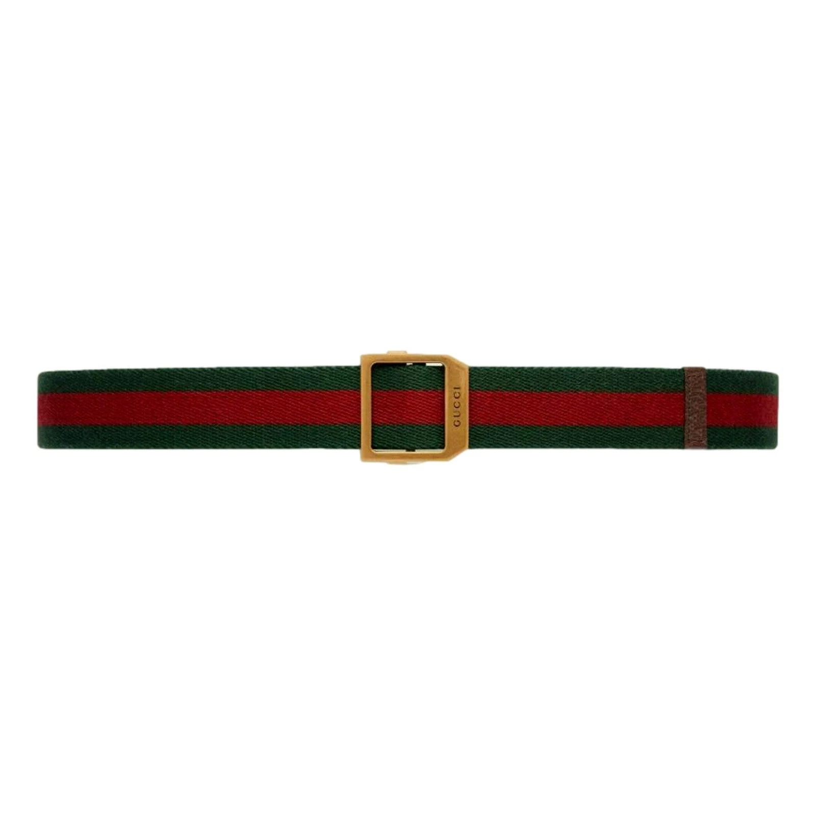 Ceinture Gucci Web rayure toile rouge et verte taille 80/32