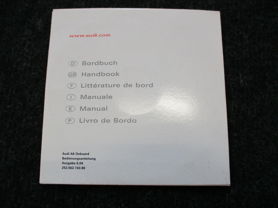 BORDBUCH Audi A6 Bedienungsanleitung Infotainment MMI Onboard CD 25256274388 - Bild 4 von 4