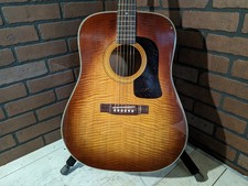 Washburn D-21 Sb Acoustic Guitar - Sunburst - Solid Top - 1983