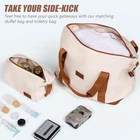 Carry On Luggage 22x14x9 Airline Carry On Luggage With Duffel Bag DarkBlue