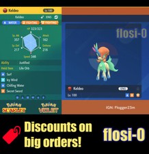 6IV Shiny Keldeo Resolute Form Pokemon Scarlet and Violet