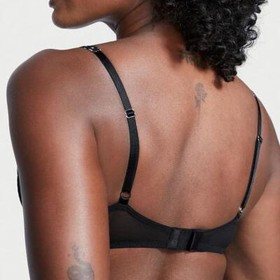 Victoria's Secret Dream Angels Wicked Uplift Ribbon Bra 34D *Black/Pink Lace* Cl