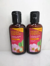 DESERT ESSENCE OIL BLEND WITH MORINGA, JOJOBA & ROSE HIP OIL  2 OZ NWB LOT OF 2