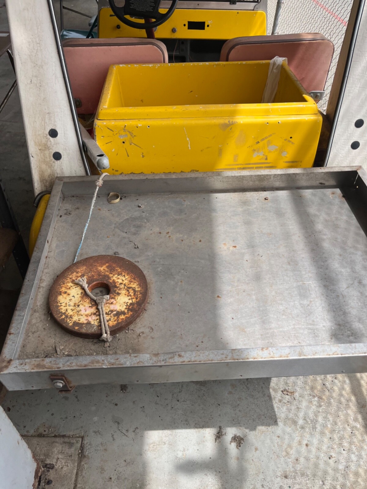 ELMCO Royal Ride Golf Cart model 11E, Club Car with Design Media Yellow