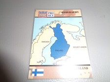 1991 Pro Set Desert Storm Card #17 Geography Finland