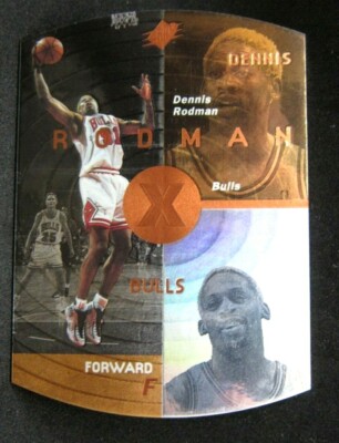 DENNIS RODMAN 1997-98 UPPER DECK SPX BRONZE VARIANT HOLOFOIL CARD