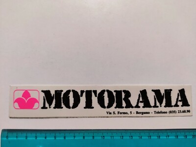 VINTAGE MOTORAMA BERGAMO STICKER STICKER STICKER 80s ORIGINAL