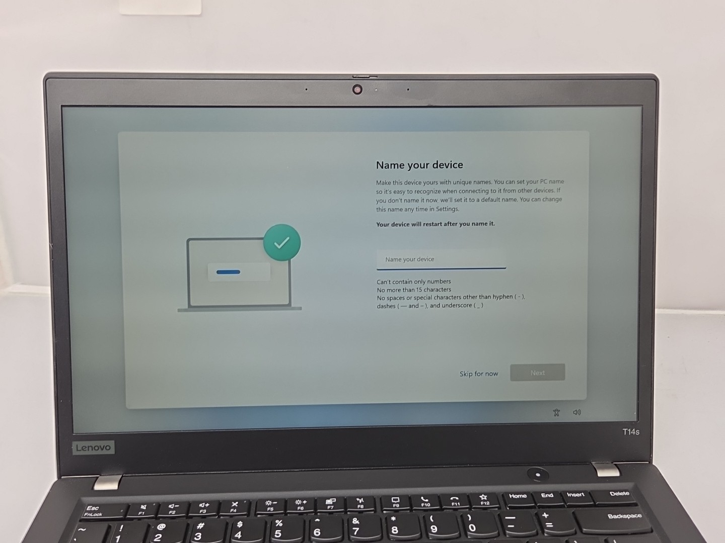 Lenovo ThinkPad T14s, 14-Inch Laptop, with i5-10210U, 256 GB NVMe (Non-Volatile Memory Express), Windows 11 Pro