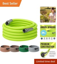 Garden Hose 5/8 in. x 50 ft., Lightweight All-Weather Water Hose, Durable and...
