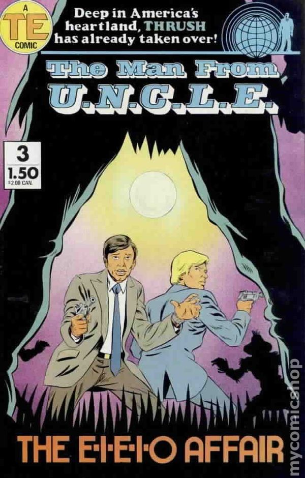 Man from UNCLE Issue 3 VG 1987 Vintage Comic Low Grade Stock Photo