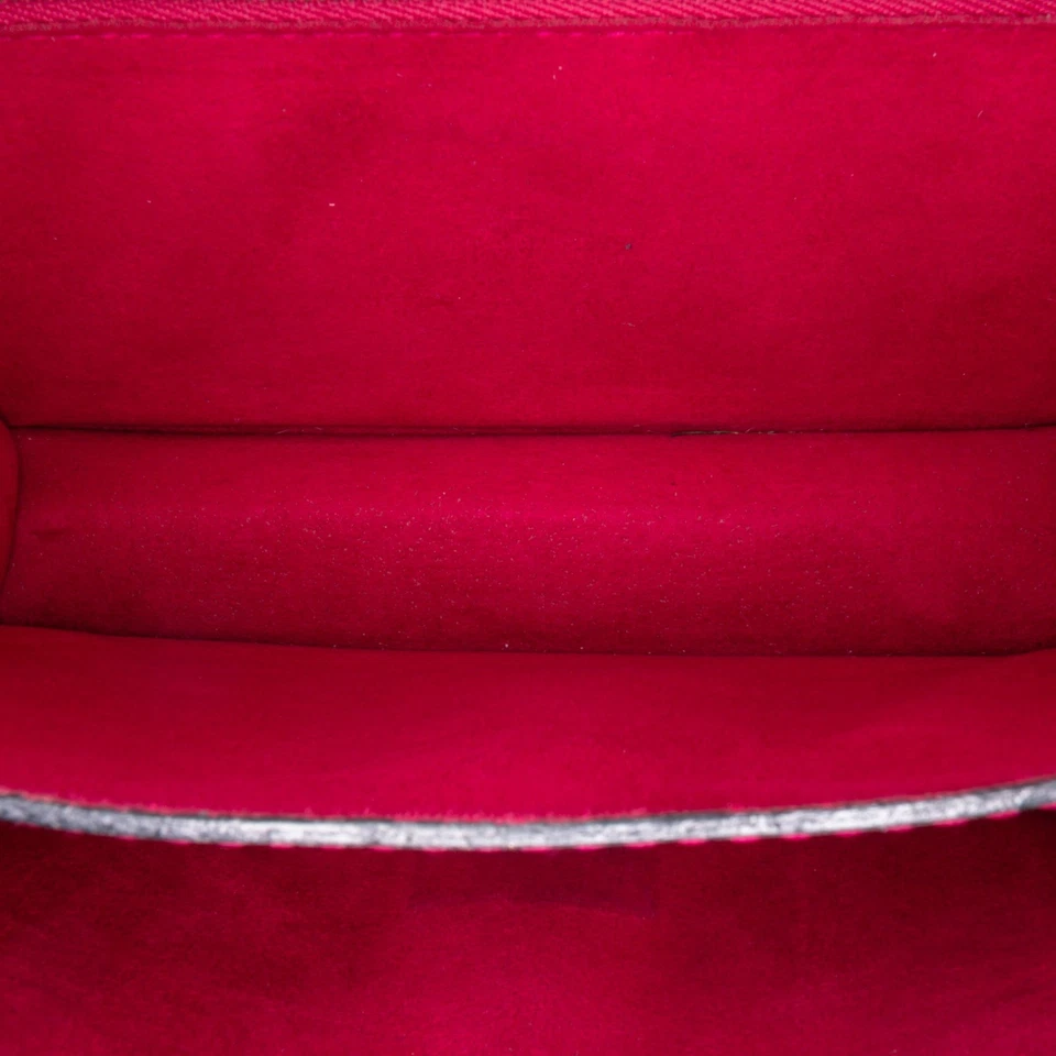 Cartera de cuero roja autenticada Louis Vuitton Vernis Monceau BB Foto 4 de 4