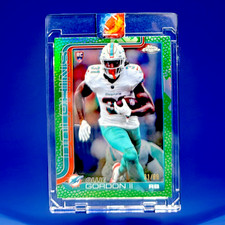 OLLIE GORDON II - 2025 TOPPS CHROME - RC GREEN LEATHER REFRACTOR /99 - DOLPHINS!