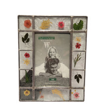 The Weston Gallary Pressed Flower Picture Frame for 4x6 Photo Stained Glass Styl