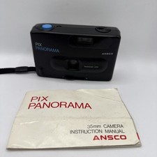 ANSCO Pix Panorama 35 MM Point  Shoot Camera Used Tested Works