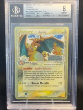 Pokémon Karte Charizard 4/100 Stamped Foil - EX Crystal Guardians BGS 8 Italienisch
