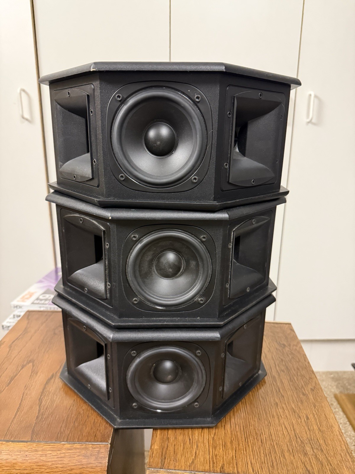 Klipsch SS.5 Black Surround 3 Speakers Tested Works 8 Ohms 50 Watts Mountable