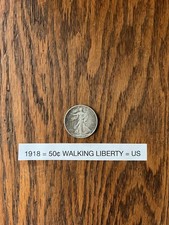 1918 Walking Liberty Half Dollar Novelty/Souvenir Coin