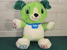 Leap Frog My Pal Scout Interactive Learning Puppy 10" Plush Toy Works Used