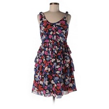 MARC BY MARC JACOBS Red Print Sleeveless SILK Ruffle Dress NEW NWT! Size 6