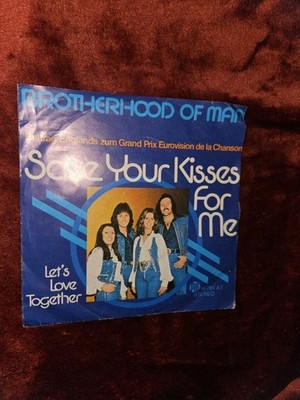 Vinyl Single Schallplatte Brotherhood Of Man: Save Your Kisses For Me Single 
