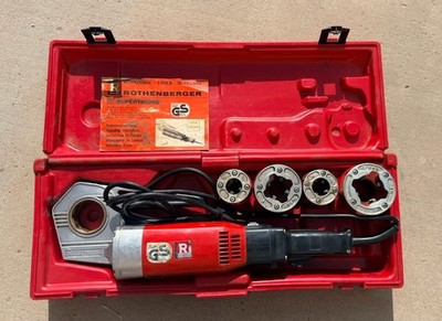 Rothenberger Supertronic 7.1005 Electric Pipe Threader 1/2 -1-1/4  4 Dies