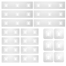 20 Pack Shower Caddy Adhesive , Waterproof Shower Shelf Adhesive Strips, Stro...