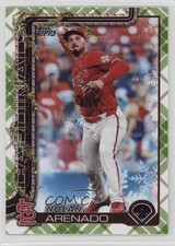 2025 Topps Holiday Holiday Green Plaid Nolan Arenado #H132 1u6