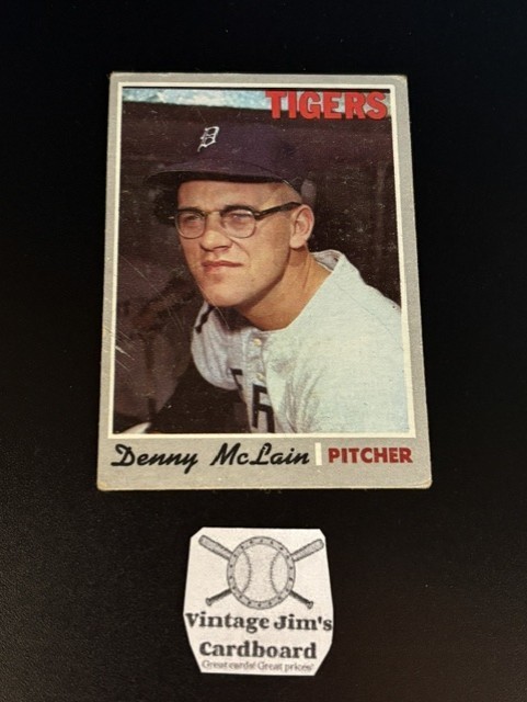 1970 Topps - Denny McLain #400 Vintage Detroit Tigers!⚾🔥New Pics!