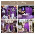 12 Pcs Shimmer Wall Backdrop Panels Square Sequin Party Decoration Purple 3x4 Ft — photo 6