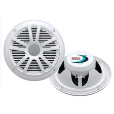 BOSS MR6W 6.5 in. DUAL CONE 180W WHITE MARINE AUDIO SPEAKERS PAIR NEW