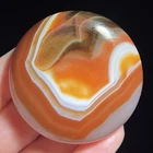 Natural Gobi Silk Dzi Agate Spiral Pattern Eyes Agate Collection Specimen