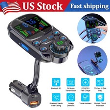 Car Bluetooth FM Transmitter Radio Wireless Adapter Hands-Free 3-Port Charger