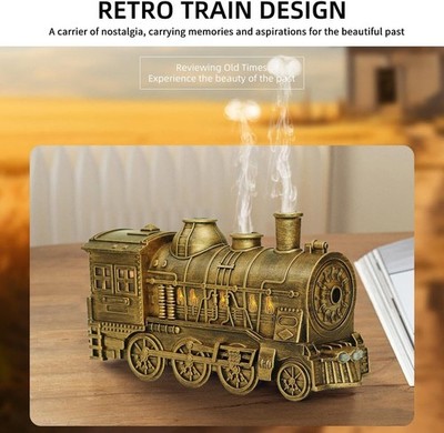 Christmas Train Diffuser with Vintage Steam Design for Home Aromatherapy