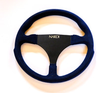 STEERING WHEEL - NARDI 13 inch - Blue suede