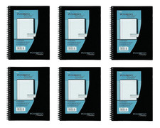 6 Pack of Mead Cambridge Wirebound Business Notebook, Legal Rule, 6 5/8