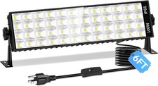 11000LM 100W LED Shop Light Plug in with Switch, IP66 for Garage Workbench