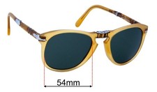 SFx Replacement Sunglass Lenses fits Persol Steve McQueen 714SM - 54mm Wide