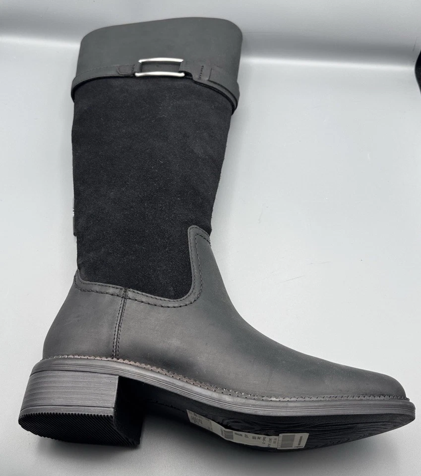 Bota de cuero de eje alto Clarks Collection - Maye Carly negra Foto 2 de 4