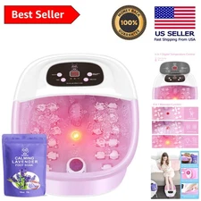 Luxury Foot Spa Bath Massager with Lavender Soak - Vibration & Infrared Therapy