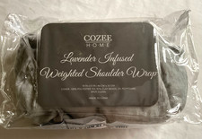 Cozee Home Lavender Infused Weighted Hot or Cold Shoulder Wrap Grey -  New