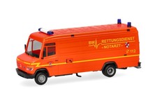 Herpa 700894 | MB Vario Kasten lang | BW Rettungsdienst / Notarzt Hamburg | 1:87