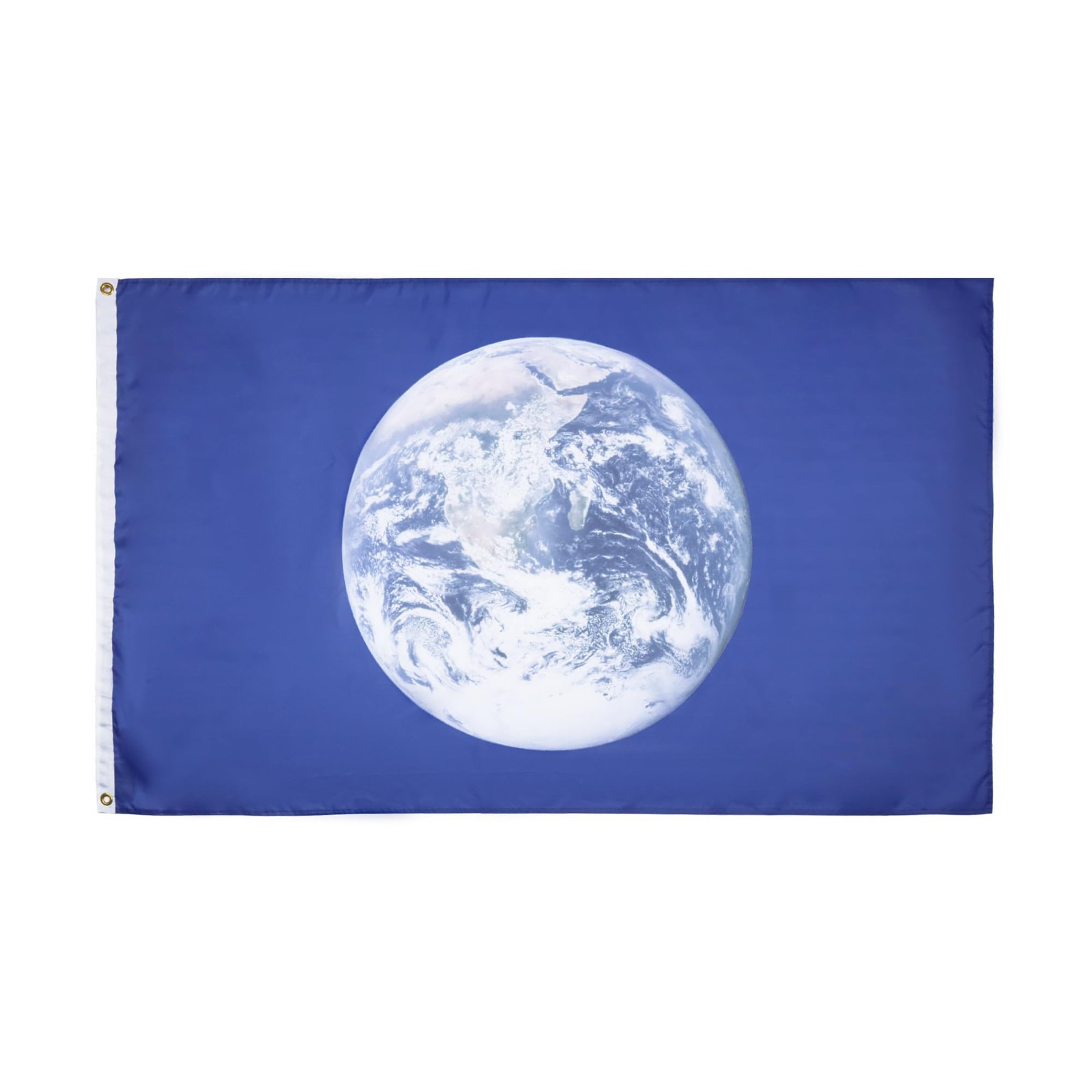 Drapeau Planète Terre de 150x90 cm avec finitions soignées en polyester