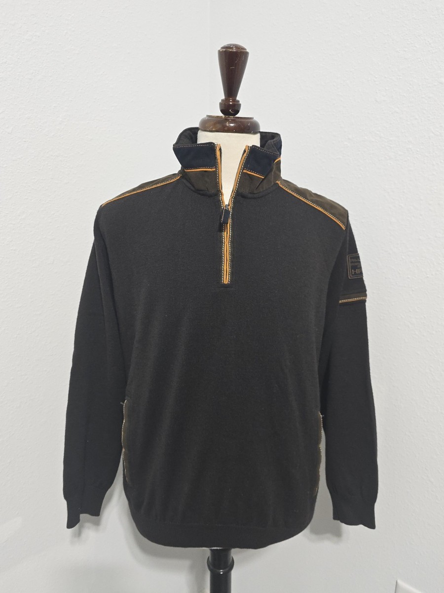 Paul Shark Yachting Pullover 1/4 Zip Made Italy Men Size Large | eBay