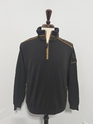 Paul Shark Yachting Pullover 1/4 Zip Made Italy Men Size Large