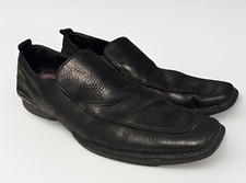 Guess Marciano Men’s Black Leather Slip-On Loafers Dress Shoes Size 11