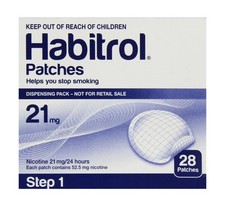 Habitrol Novartis Nicotine Transdermal System Stop Smoking Aid Patches - 28 E...