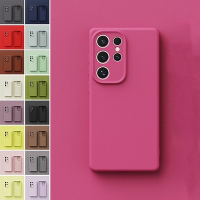 For Samsung Galaxy S26 S25 S24-S22 Magnetic Soft Liquid Silicone Shockproof Case